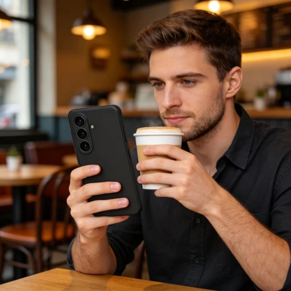 Tech-Protect Szilikon MagSafe Samsung Galaxy S26 Fekete
 - 5