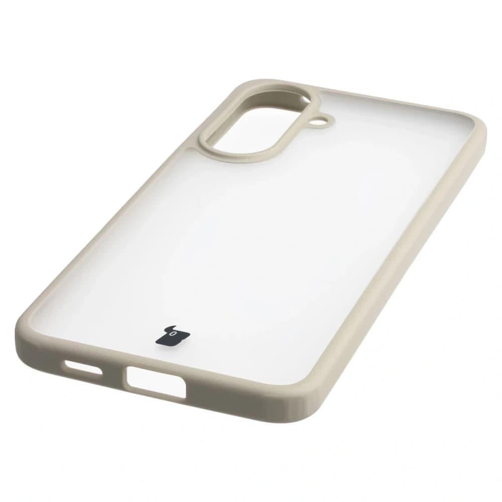 Bizon Case Angelo Samsung Galaxy A57 5G semi-transparent cu un cadru bej
 - 5
