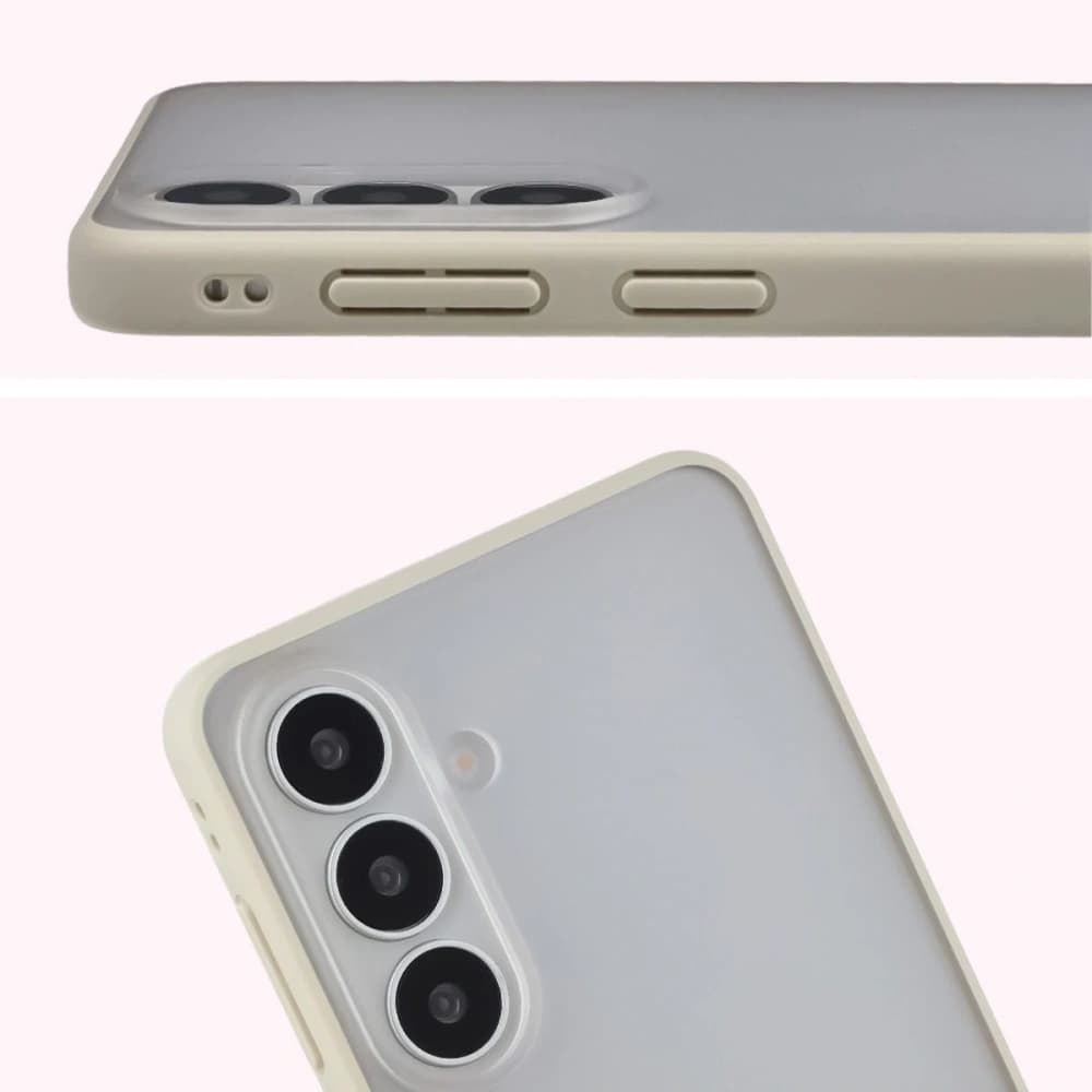 Bizon Case Angelo Samsung Galaxy S26+ Plus poloprůhledný s béžovým rámem
 - 3