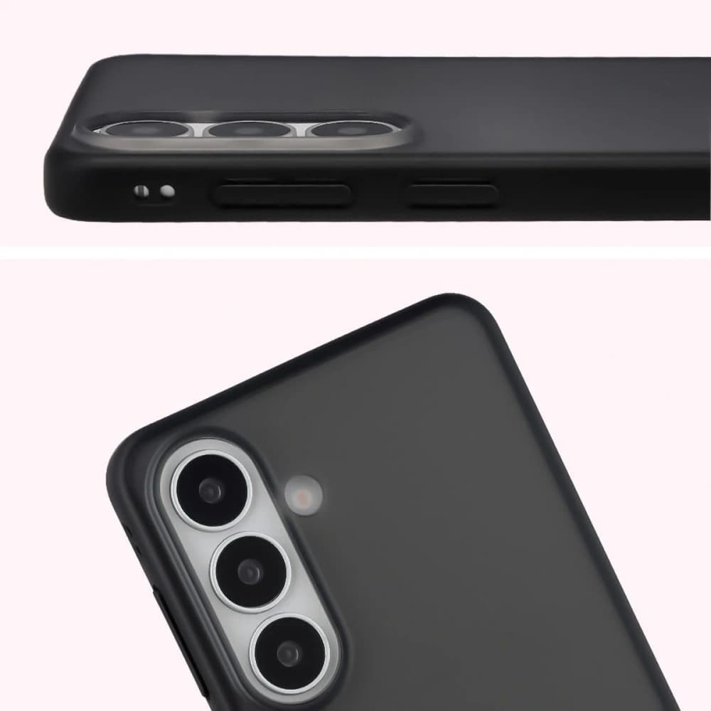 Etui Bizon Case Angelo do Samsung Galaxy S26+ Plus przydymione z czarną ramką - 3