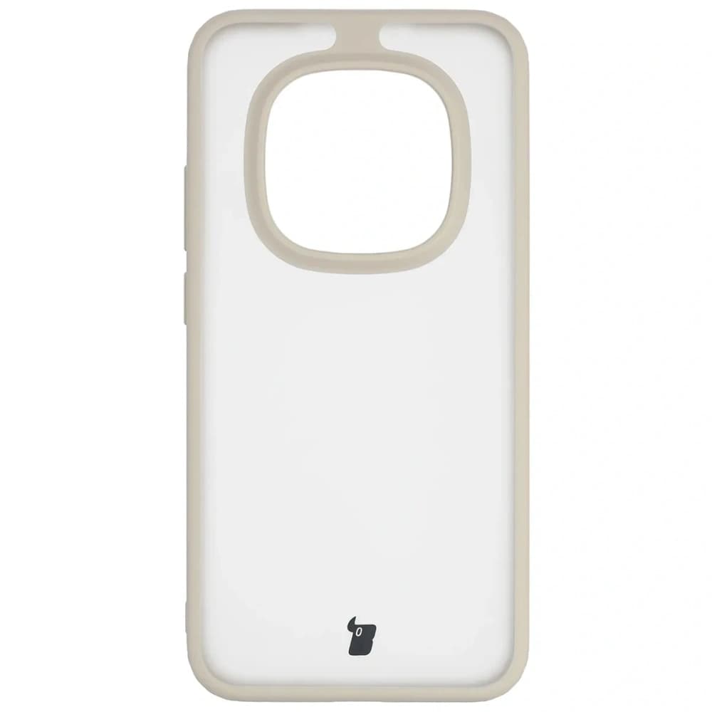 Etui Bizon Case Angelo do Xiaomi Redmi Note 15 Pro 5G półprzezroczyste z beżową ramką - 2