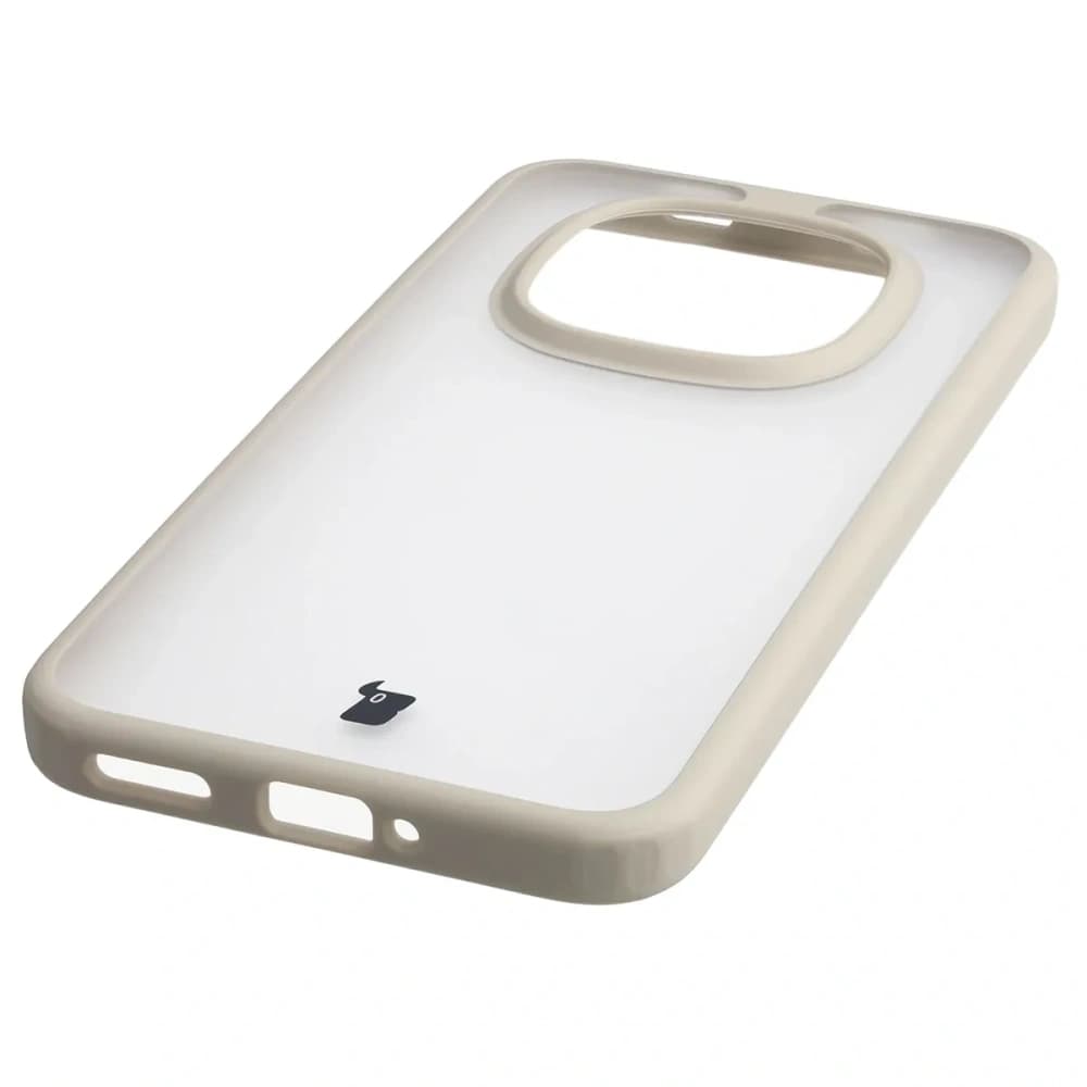 Etui Bizon Case Angelo do Xiaomi Redmi Note 15 Pro 5G półprzezroczyste z beżową ramką - 5