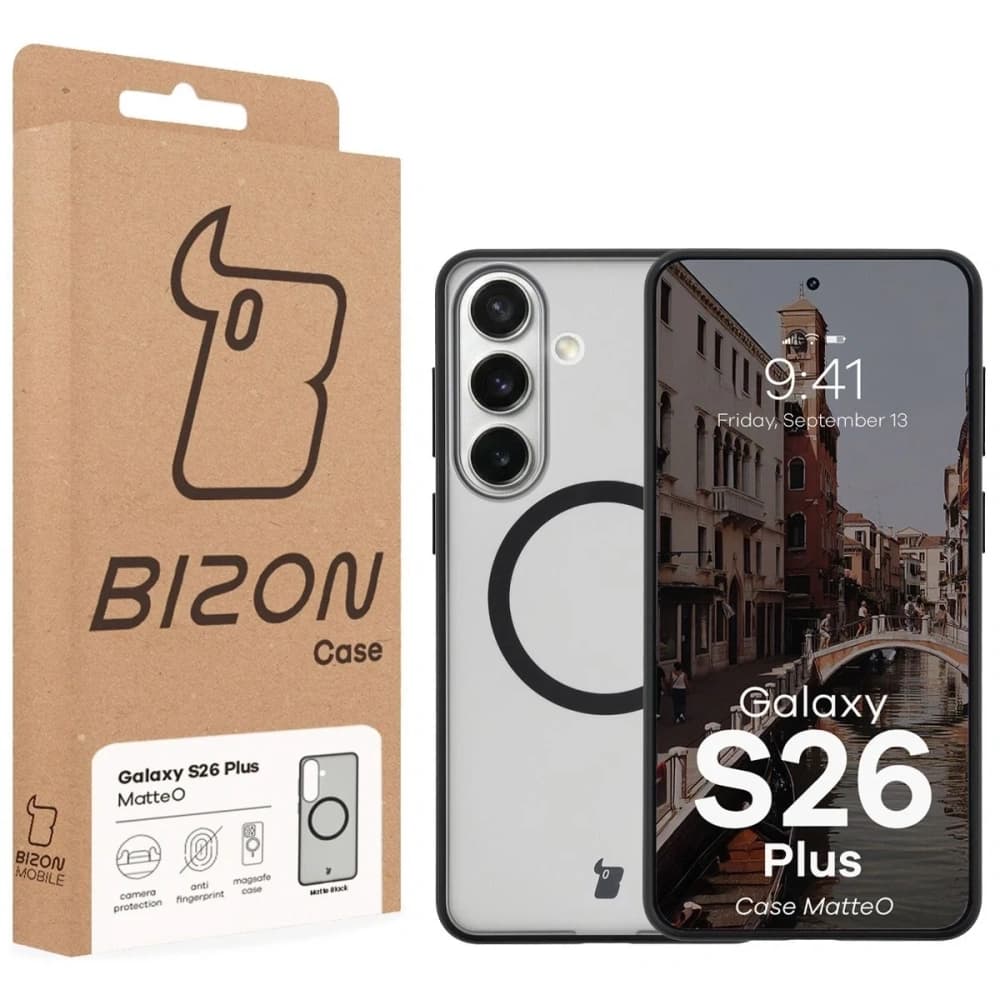 Bizon Case MatteO Magnetic Samsung Galaxy S26+ Plus kouřový černý
 - 7
