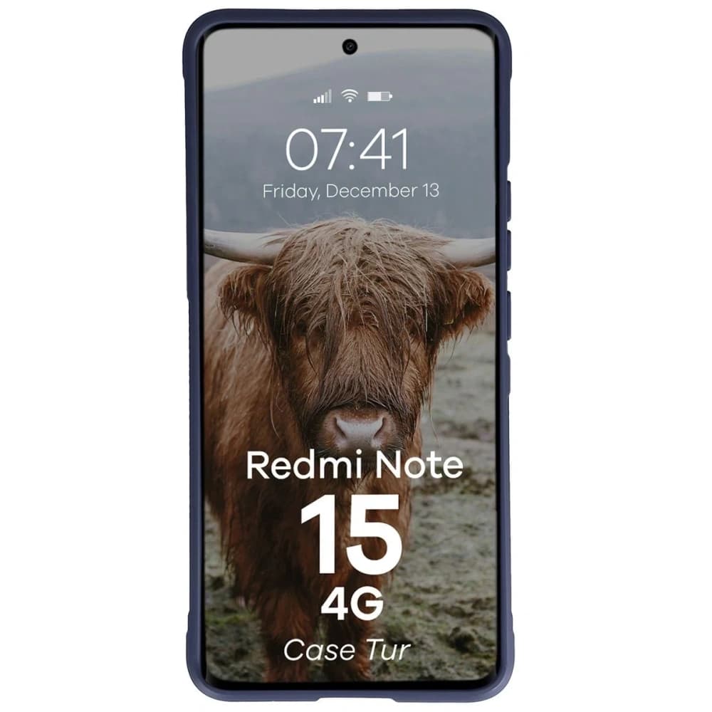 Pancerne etui Bizon Case Tur do Xiaomi Redmi Note 15 4G granatowe - 5