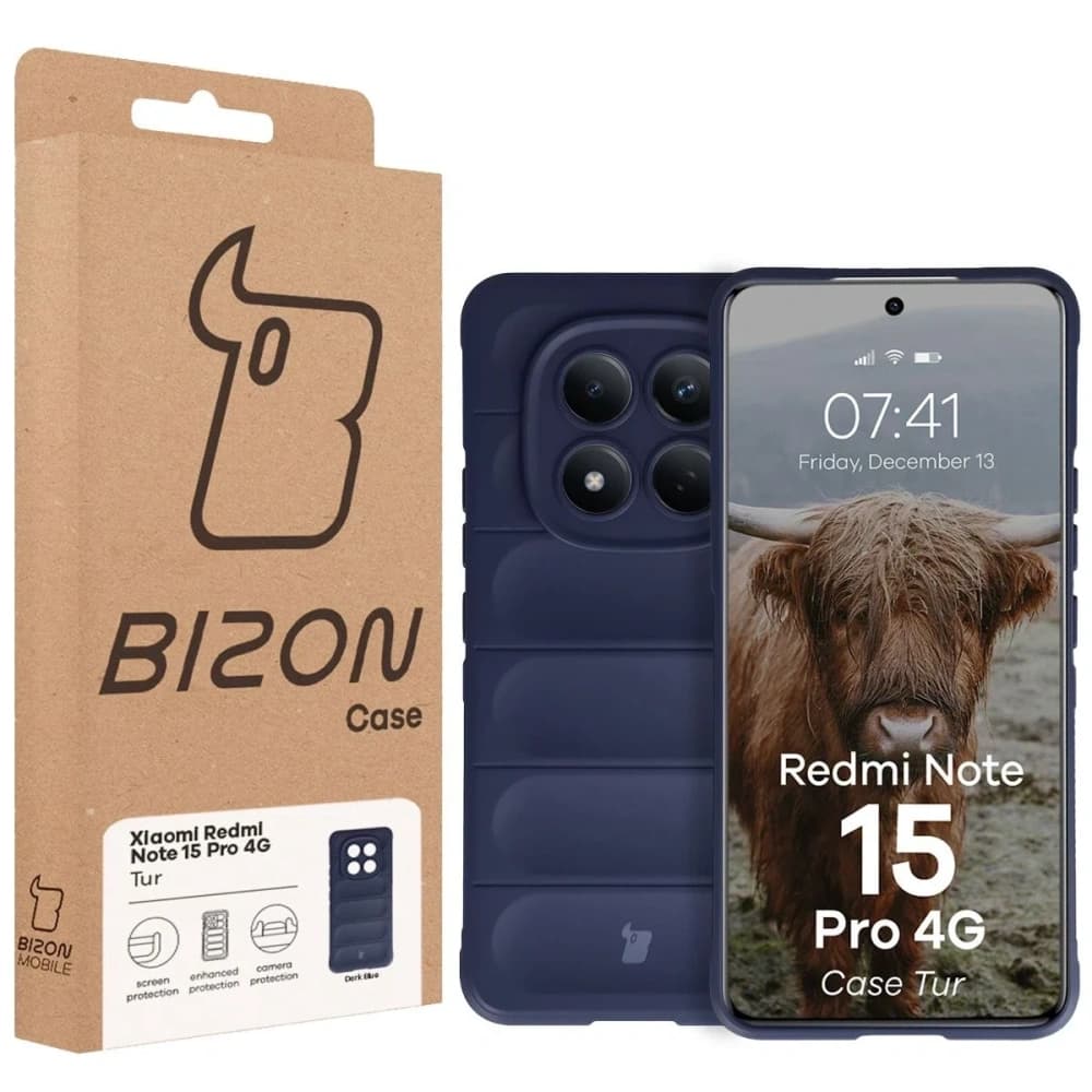Pancerne etui Bizon Case Tur do Xiaomi Redmi Note 15 Pro 4G granatowe - 8