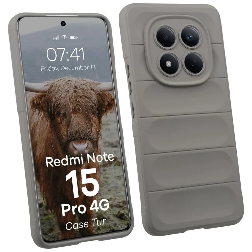 Pancerne etui Bizon Case Tur do Xiaomi Redmi Note 15 Pro 4G jasnoszare - 1