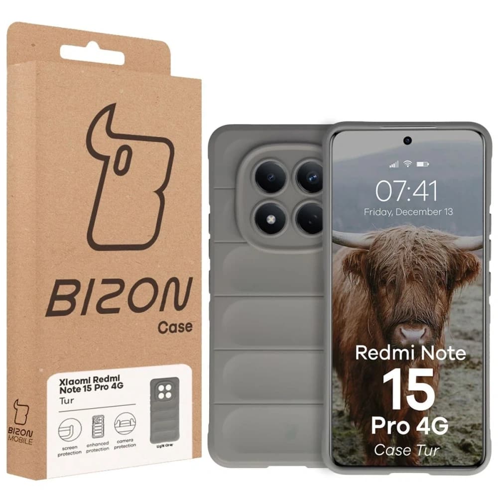 Pancerne etui Bizon Case Tur do Xiaomi Redmi Note 15 Pro 4G jasnoszare - 8