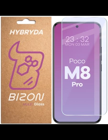 Elastyczne szkło hybrydowe Bizon Glass Mule do Xiaomi POCO M8 Pro 5G