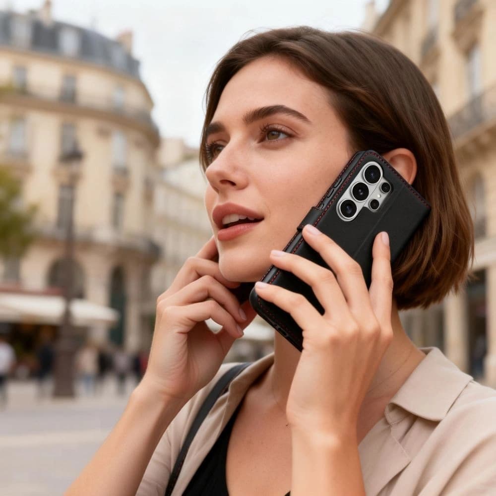 Tech-Protect Wallet Samsung Galaxy S26 Ultra Fekete/pirítós
 - 4