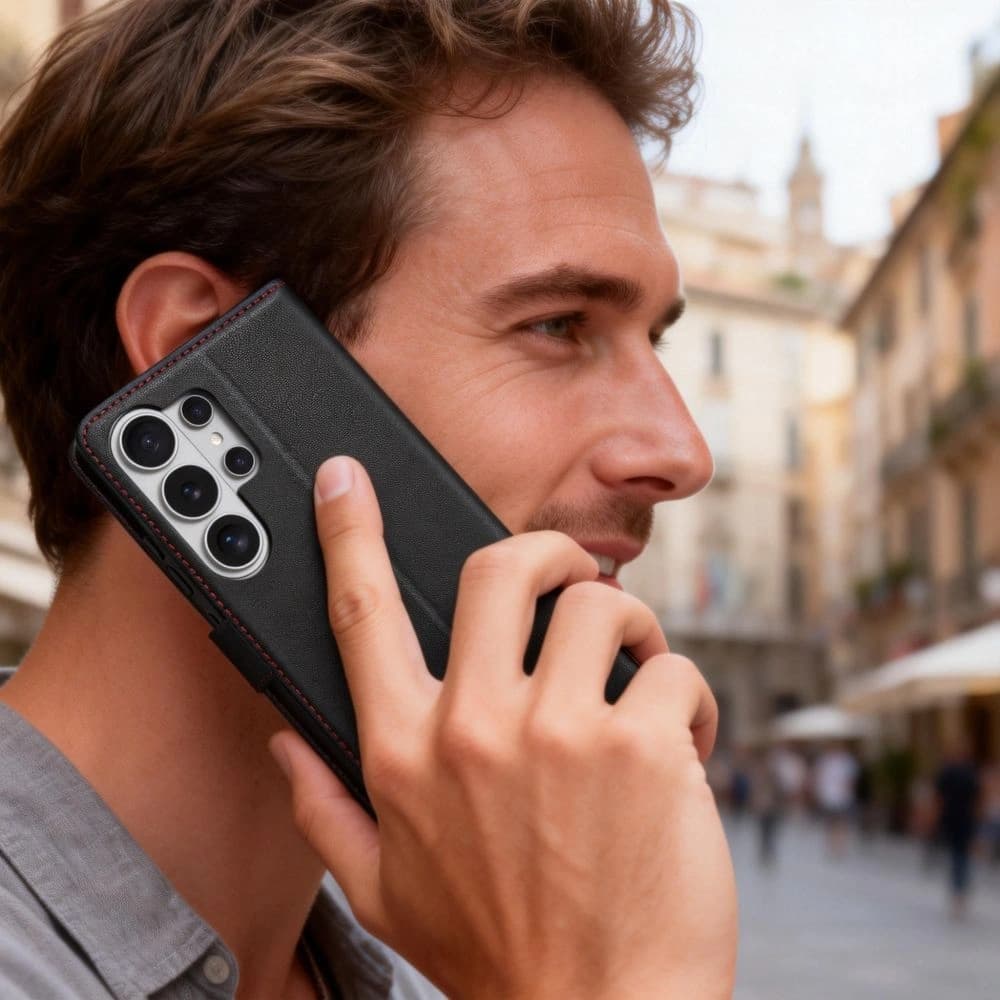 Tech-Protect Wallet Samsung Galaxy S26 Ultra Fekete/pirítós
 - 5