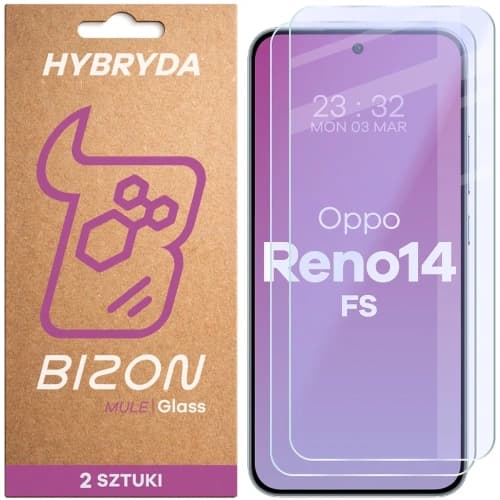 Bizon Glass Mule Duo Oppo Reno 14 FS [2 PACK]
