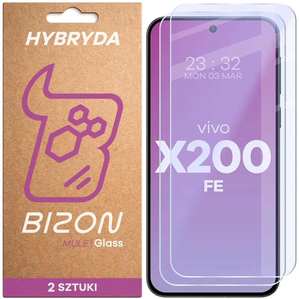 Bizon Glass Mule Duo Vivo X200 FE [2 PACK]
 - 1