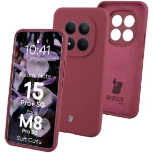 Bizon Soft Case Xiaomi Redmi Note 15 Pro+ Plus 5G / POCO M8 Pro 5G dark purple