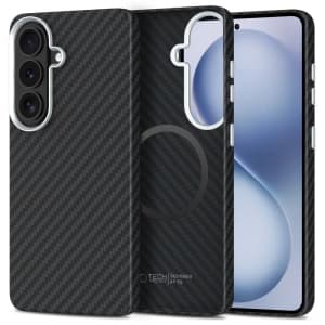 Tech-Protect Ion Carbon MagSafe Samsung Galaxy S26 Fekete/ezüst
