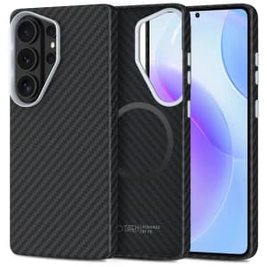 Tech-Protect Ion Carbon MagSafe Samsung Galaxy S26 Ultra Fekete/ezüst
