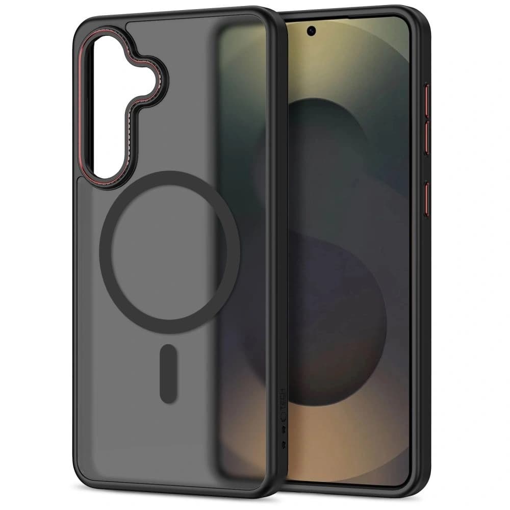 Tech-Protect MagCam MagSafe Samsung Galaxy S26 Matná černá/červená
 - 2