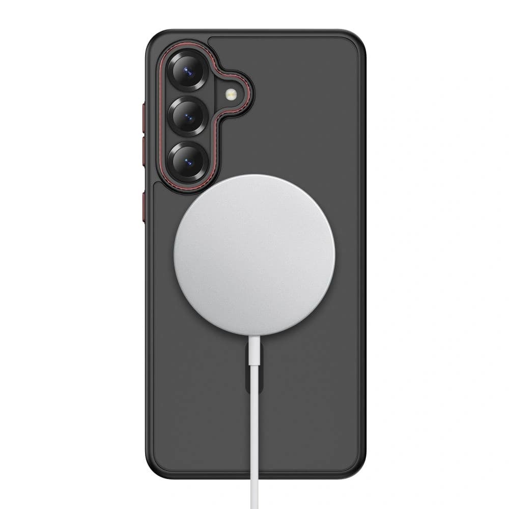 Tech-Protect MagCam MagSafe Samsung Galaxy S26 Matná černá/červená
 - 4