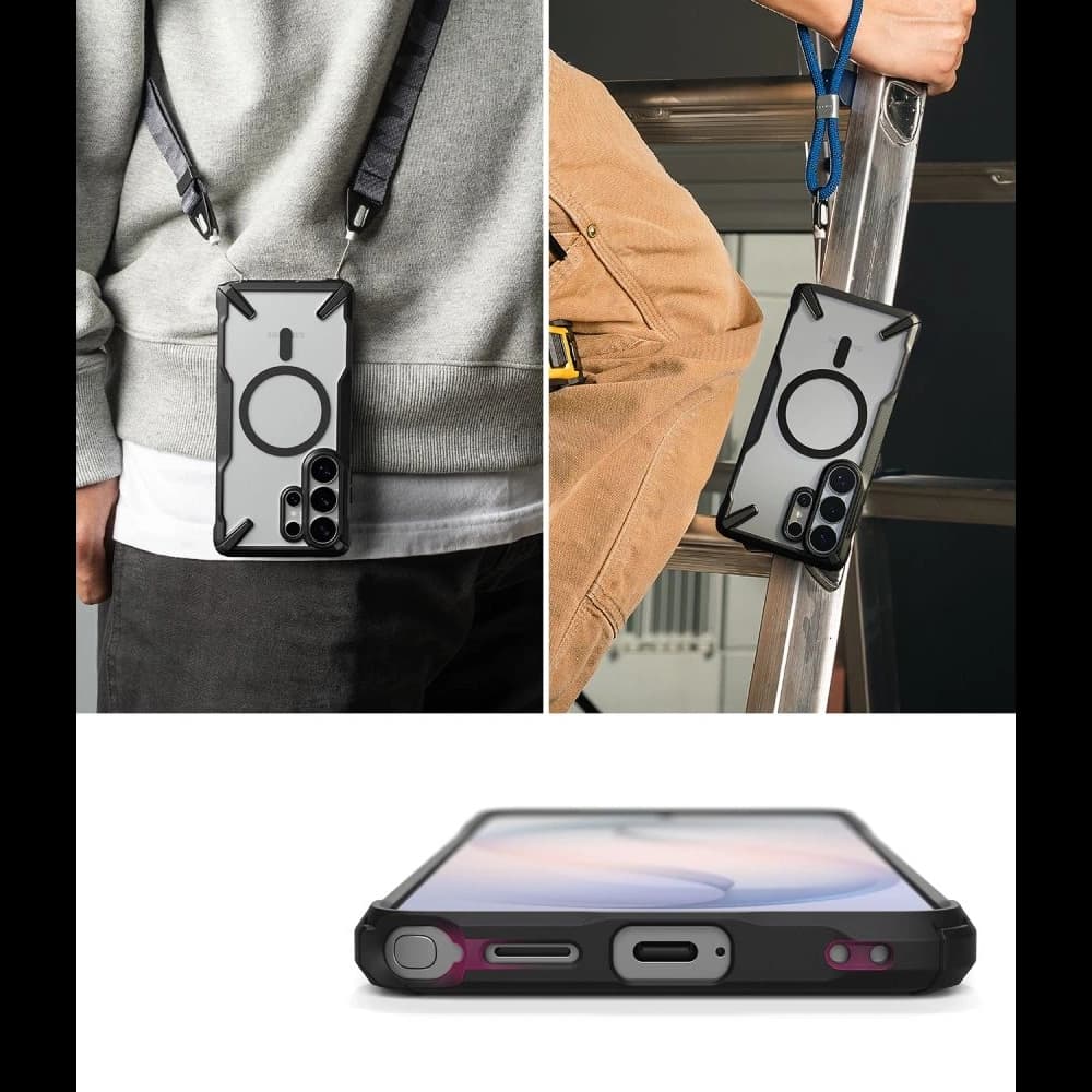 Ringke Fusion-X Magnetic MagSafe Samsung Galaxy S26 Ultra Fekete
 - 7