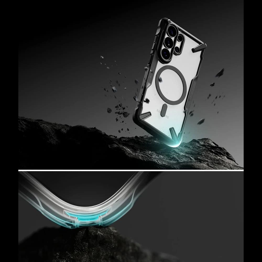 Ringke Fusion-X Magnetic MagSafe Samsung Galaxy S26 Ultra Fekete
 - 8