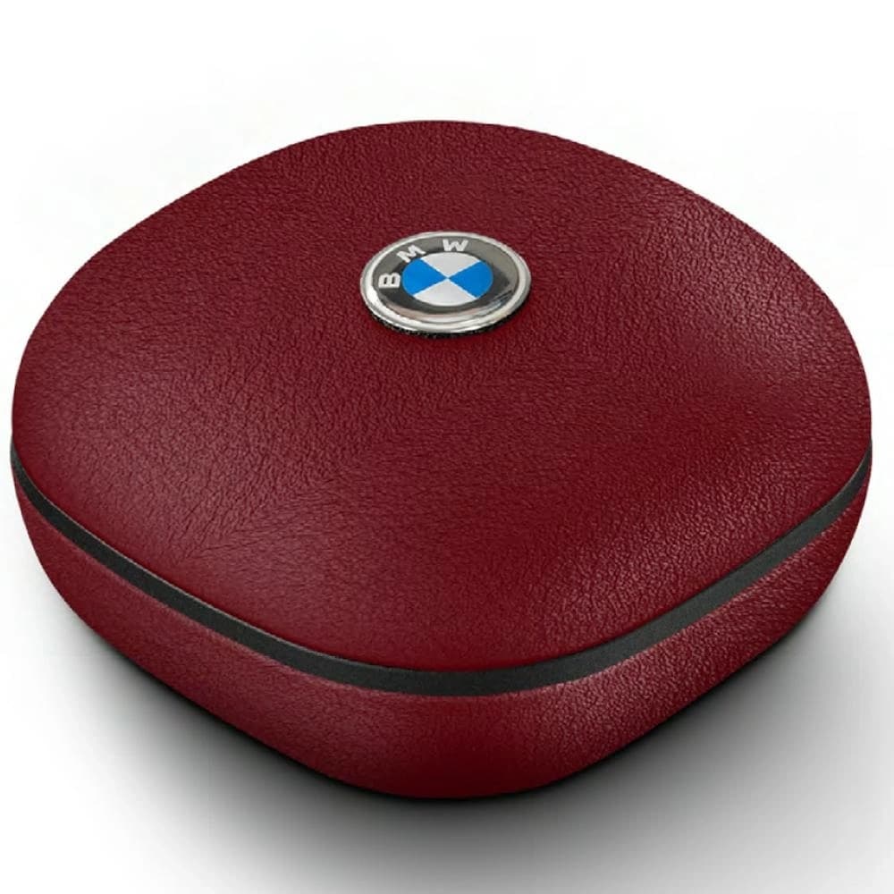 BMW Wireless in-ear Bluetooth TWS headphones Leather Metal Logo ENC red - 2