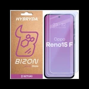 Bizon Glass Mule Duo Oppo Reno 15 F [2 PACK]
