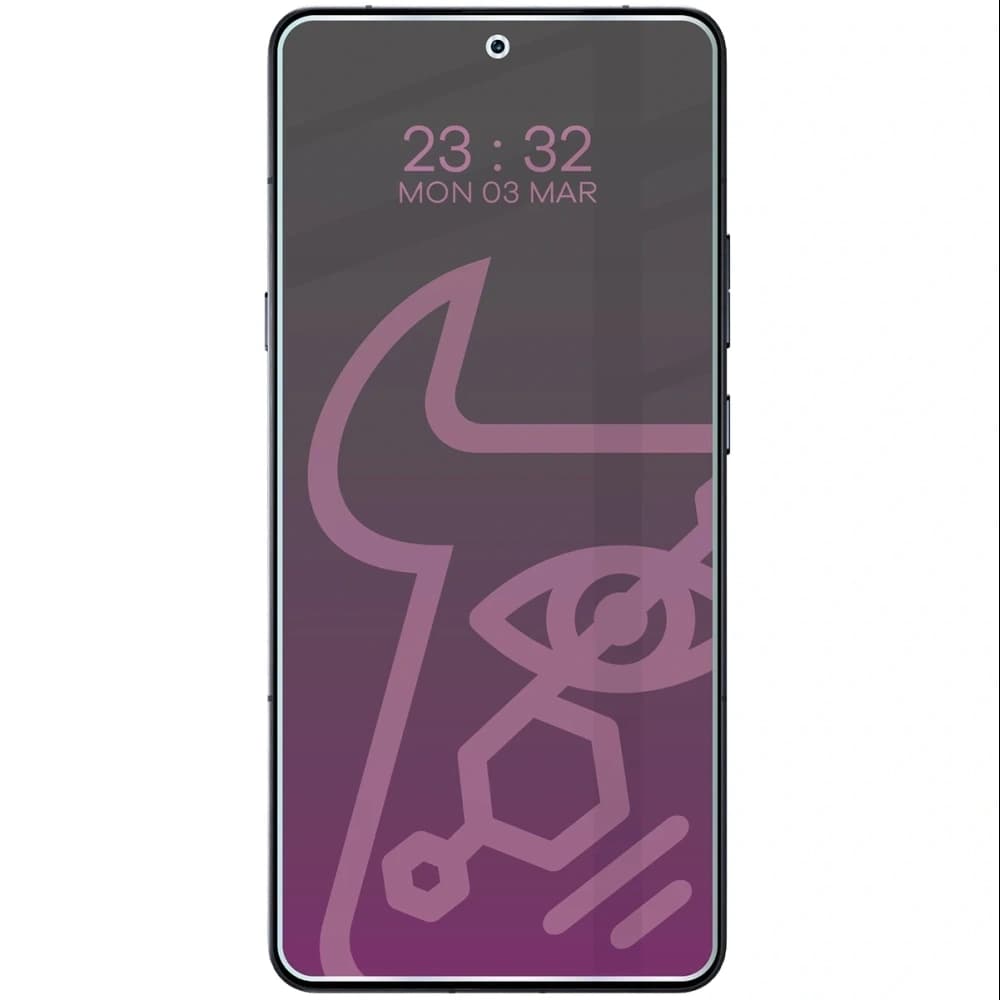 Prywatyzujące szkło hybrydowe Bizon Glass Mule Shadow do Motorola Signature matowe - 3