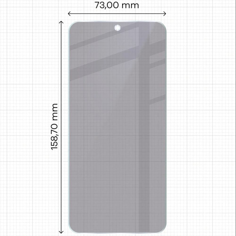 Prywatyzujące szkło hybrydowe Bizon Glass Mule Shadow do OnePlus 15R matowe - 2