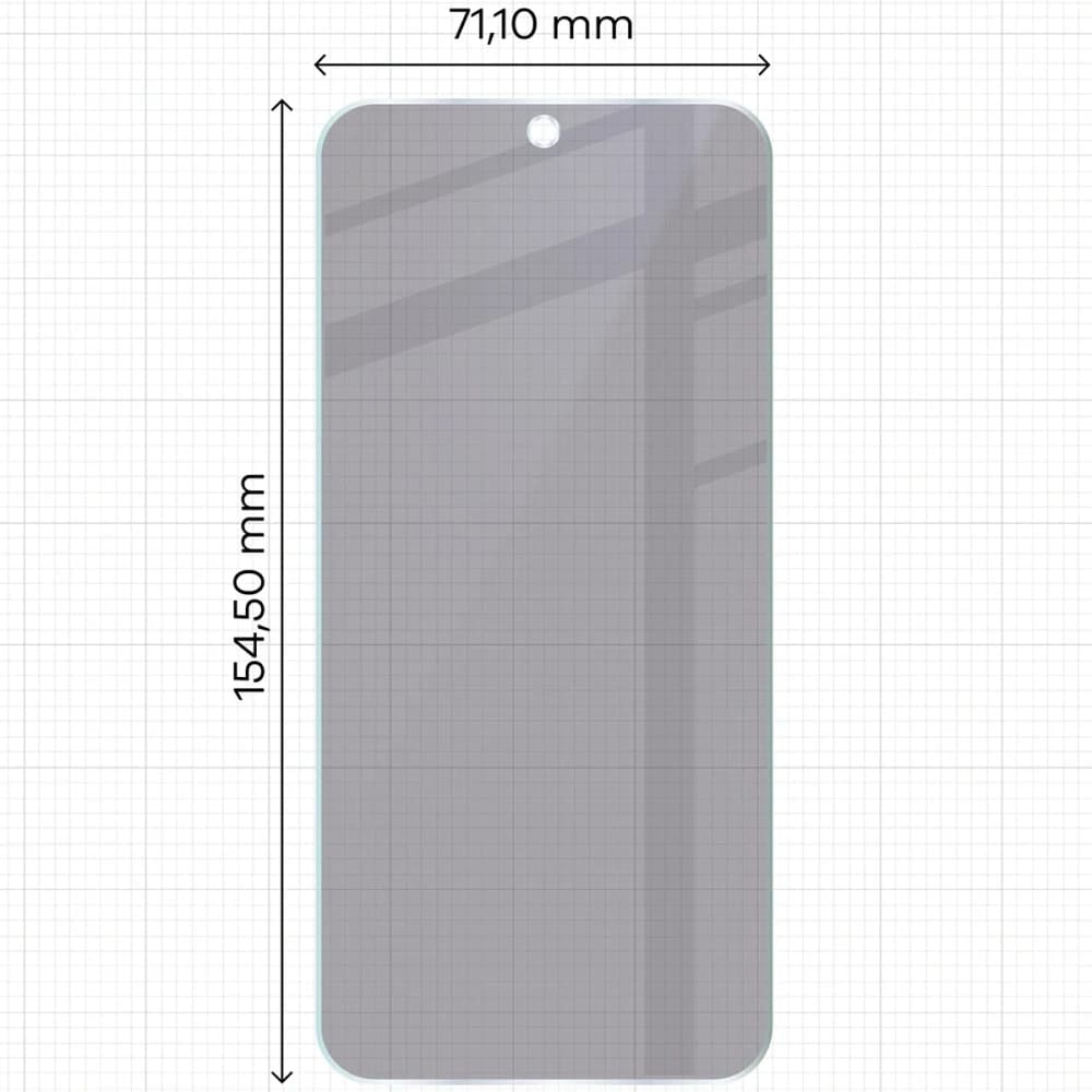 Prywatyzujące szkło hybrydowe Bizon Glass Mule Shadow do Oppo Reno 15 matowe - 2