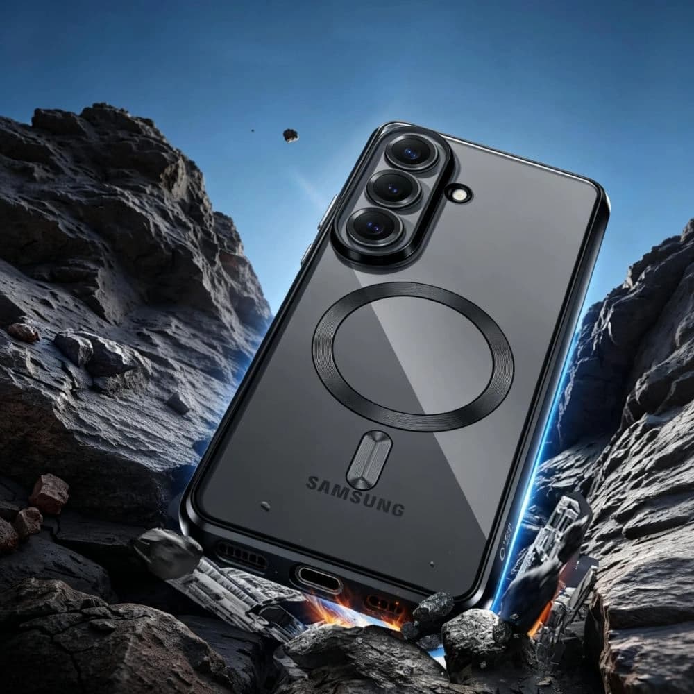 Etui Tech-Protect Magflex MagSafe do Samsung Galaxy A37 5G Shiny Black - 2