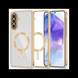 Etui Tech-Protect Magflex MagSafe do Samsung Galaxy A57 5G Shiny Gold