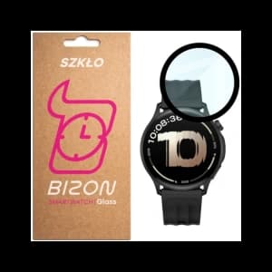 Szkło hybrydowe Bizon Glass Watch Edge Hybrid dla OnePlus Watch Lite 45 mm czarne