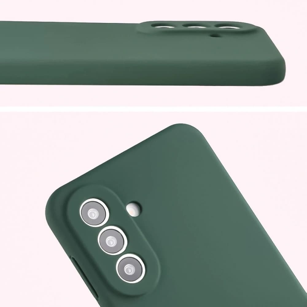 Bizon Soft Case Samsung Galaxy A57 5G verde închis
 - 5