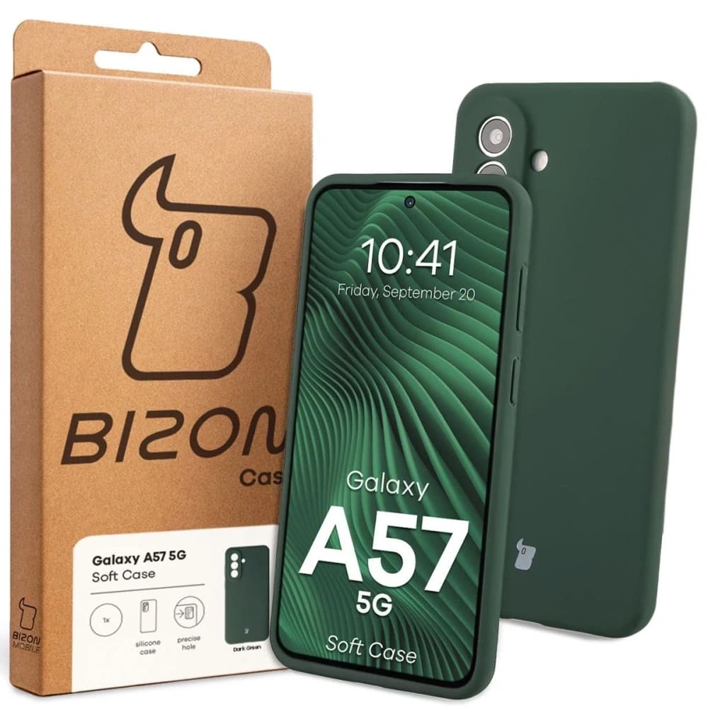 Bizon Soft Case Samsung Galaxy A57 5G verde închis
 - 7