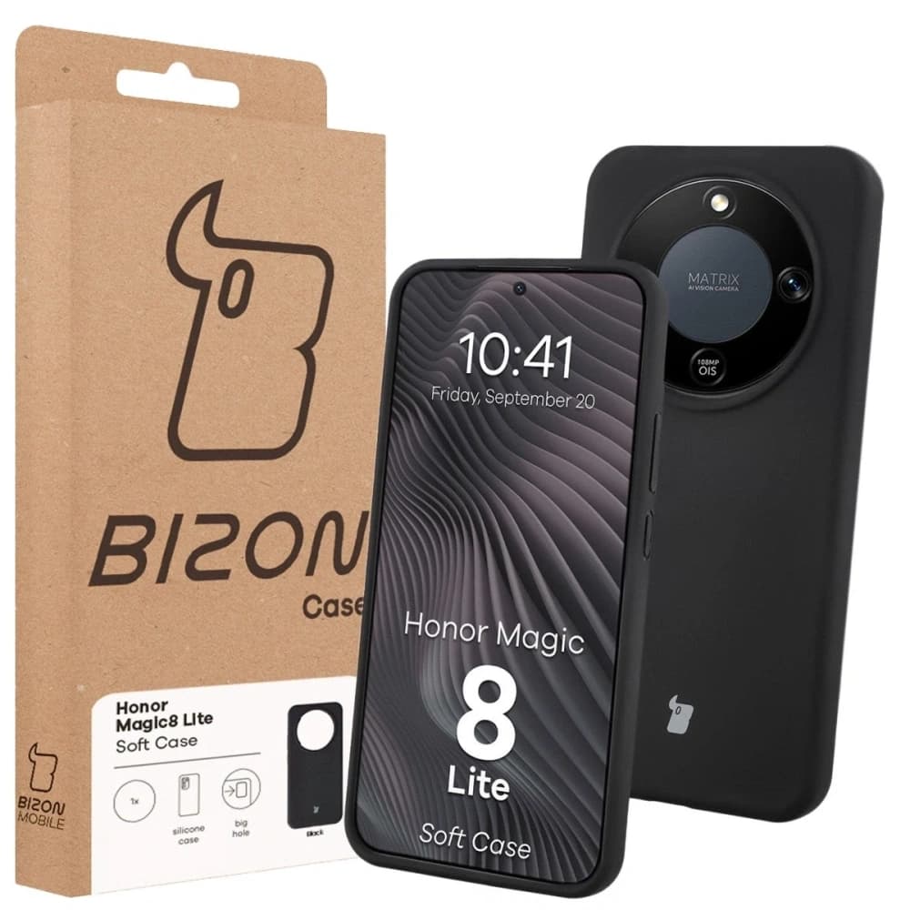 Bizon Soft Case Honor Magic8 Lite černá - 7