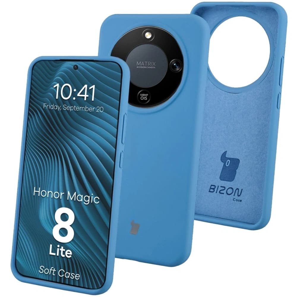 Bizon Soft Case Honor Magic8 Lite modrá - 1