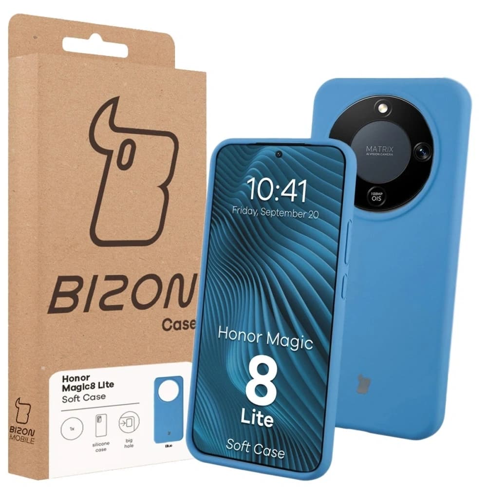 Bizon Soft Case Honor Magic8 Lite modrá - 7