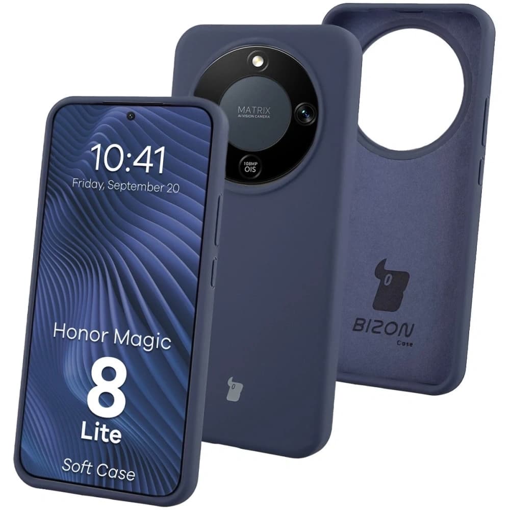 Bizon Soft Case Honor Magic8 Lite tmavě modrá - 1