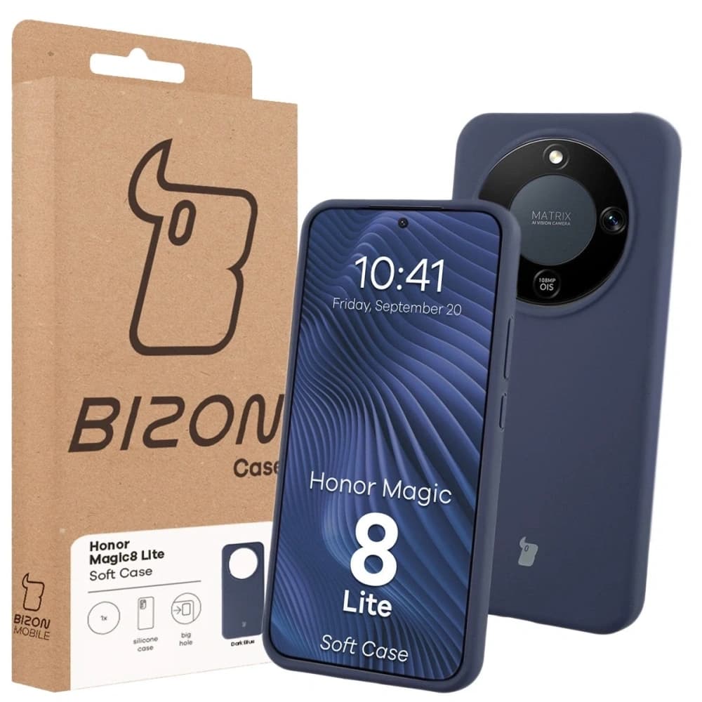Bizon Soft Case Honor Magic8 Lite tmavě modrá - 7