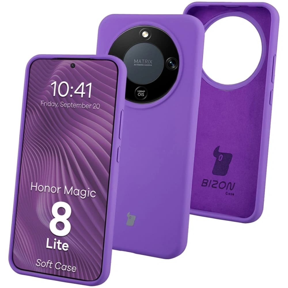 Bizon Soft Case Honor Magic8 Lite purple - 1