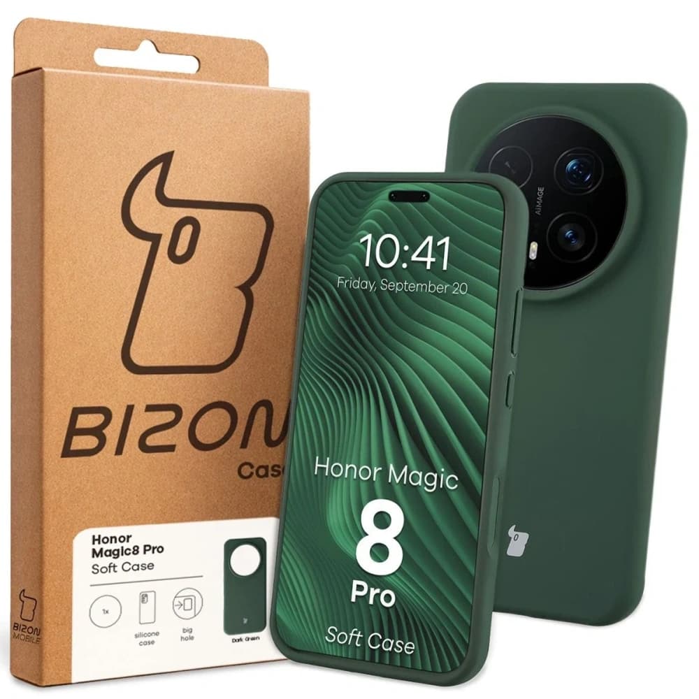 Bizon Soft Case Honor Magic8 Pro verde închis
 - 7