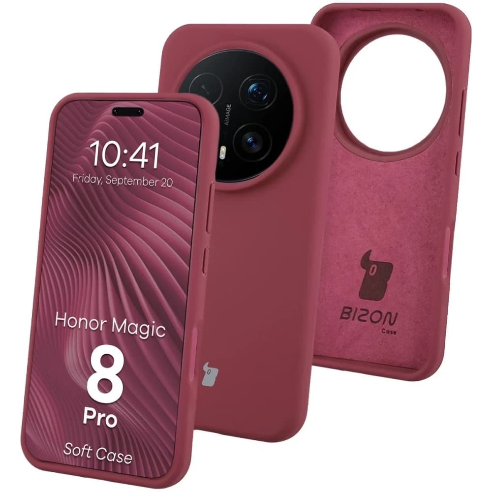 Bizon Soft Case Honor Magic8 Pro sötétlila - 1