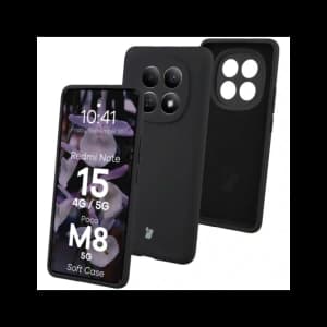 Silikonowe etui Bizon Soft Case do Xiaomi Redmi Note 15 / POCO M8 5G czarne