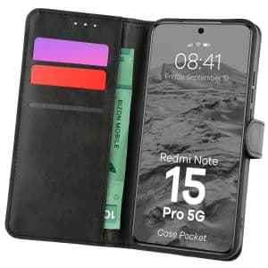 Bizon Case Pocket Xiaomi Redmi Note 15 Pro 5G black