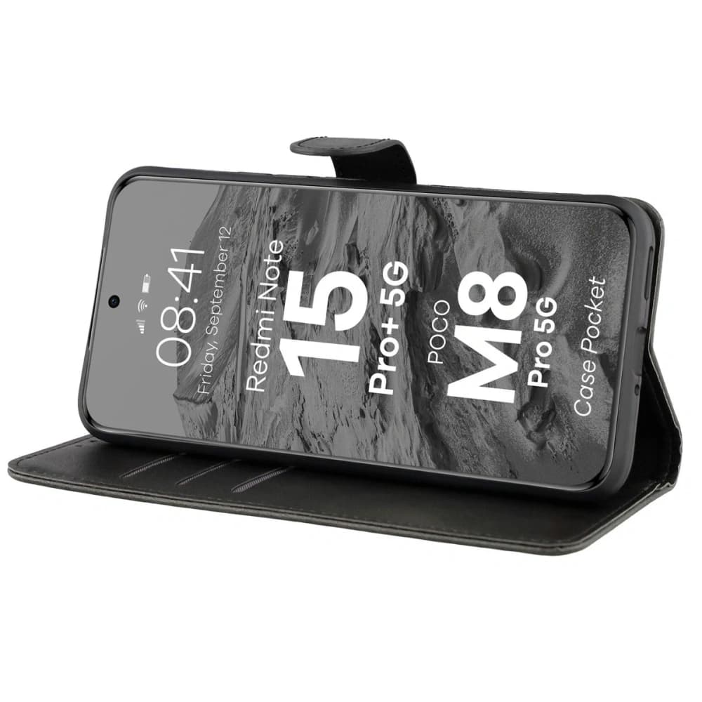 Bizon Case Pocket Xiaomi Redmi Note 15 Pro+ Plus 5G / POCO M8 Pro 5G fekete
 - 5