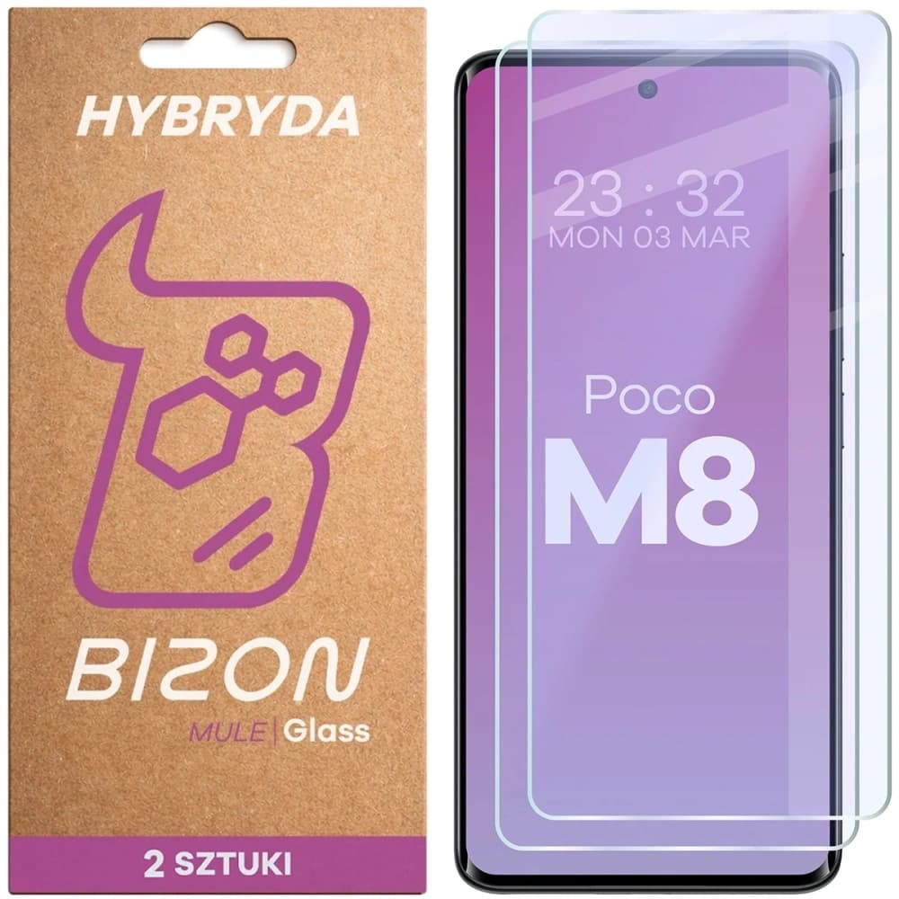 Bizon Glass Mule Duo Xiaomi POCO M8 5G [2 PACK] - 1
