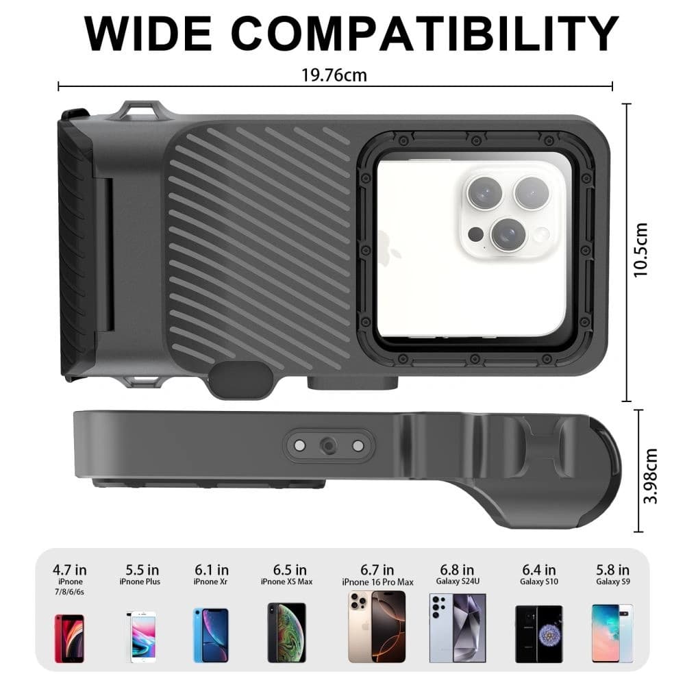 Tech-Protect IPX8 Pro Universal Diving Waterproof Case Black - 5