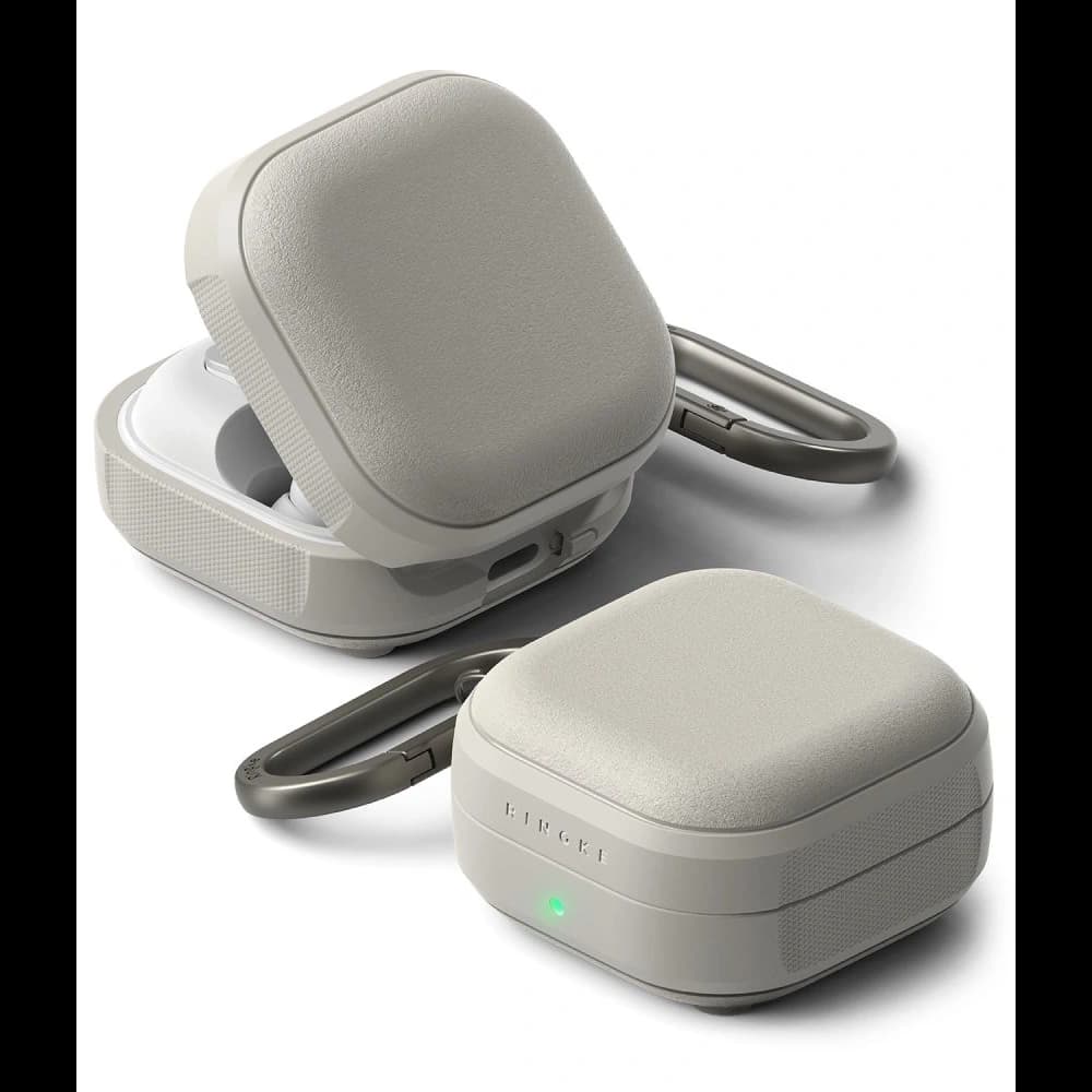 Etui Ringke Onyx Magnetic MagSafe do Samsung Galaxy Buds 4 / 4 Pro Warm Grey - 1