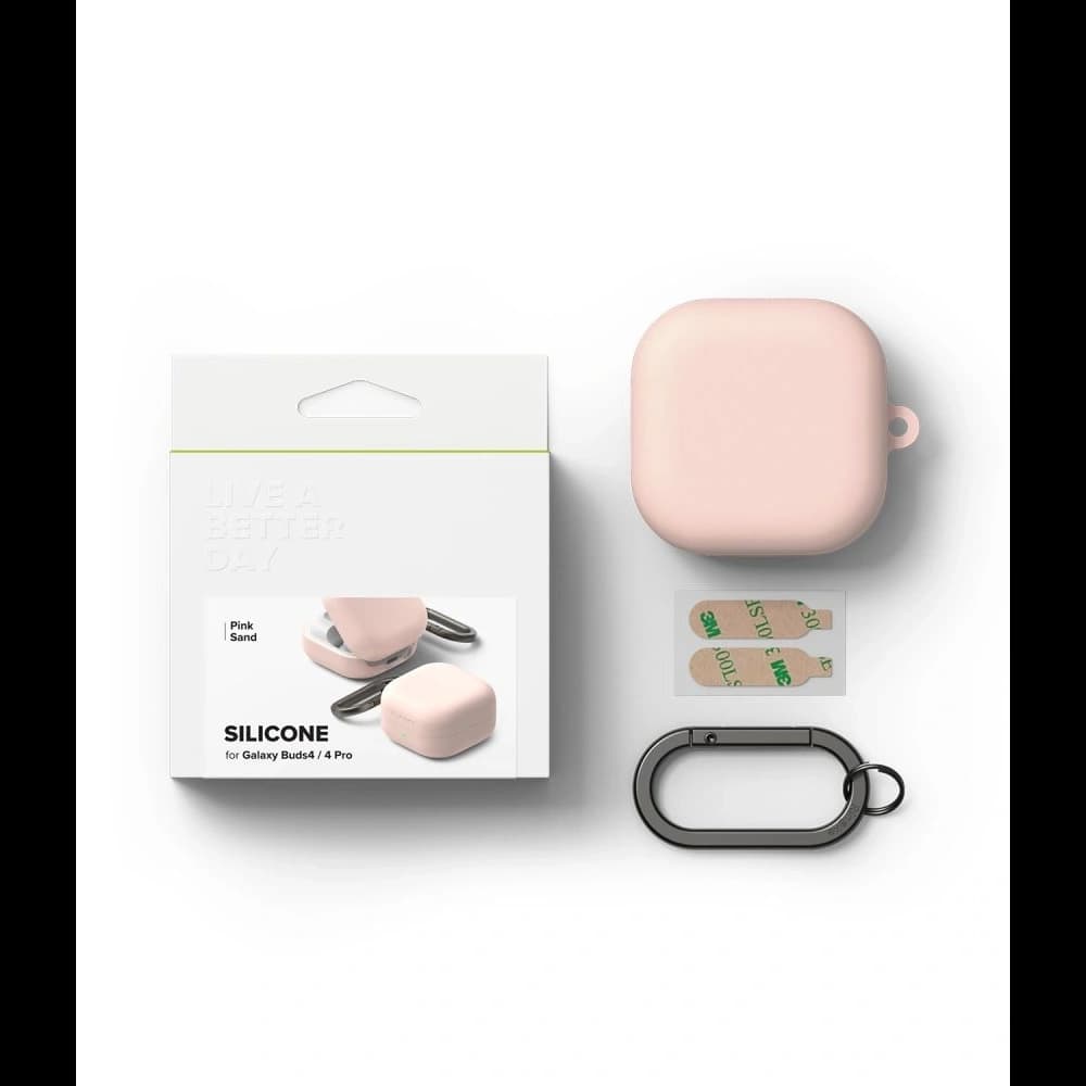 Ringke Silicone Samsung Galaxy Buds 4 / 4 Pro Pink Sand - 5