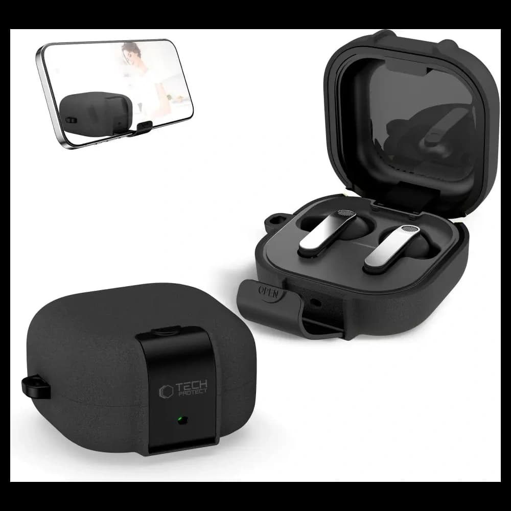 Tech-Protect Slim Hook Samsung Galaxy Buds 4 / 4 Pro Black - 4