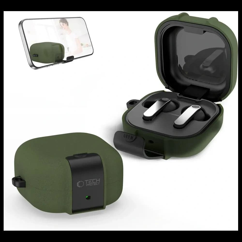 Tech-Protect Slim Hook Samsung Galaxy Buds 4 / 4 Pro Olive Green - 4
